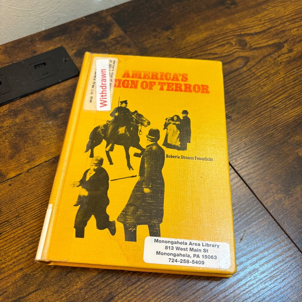 Americas Reign of Terror Roberta Strauss Feuerlicht 1971 Hardcover History Book